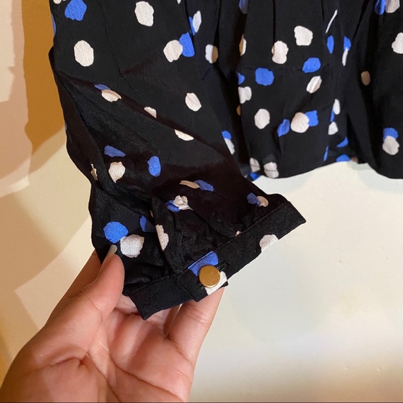 NWT FLOWY POLKA DOT TOP / BLOUSE | SOAKED - Picture 4 of 11